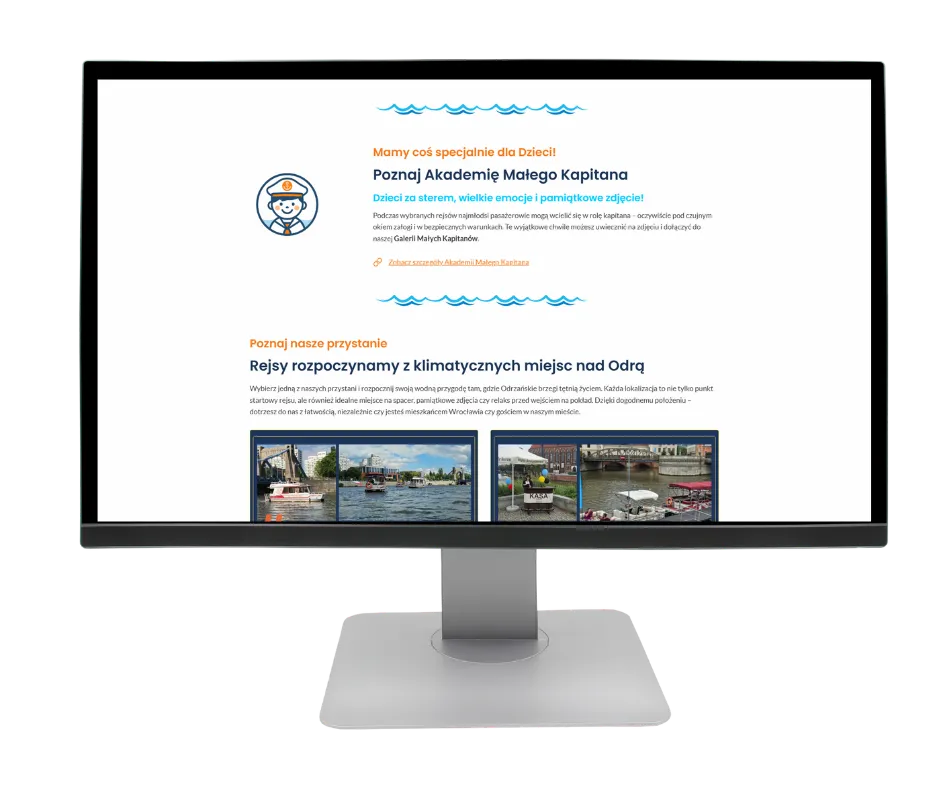 lista statkow poznaj Akademie Malego Kapitana na monitorze